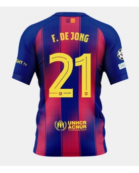 Billige Fotballdrakt Barcelona Frenkie de Jong #21 Replika Hjemmedrakt 2025-26 Kortermet Billige Fotballdrakt Barcelona Frenkie de Jong #21 Replika Hjemmedrakt 2025-26 Kortermet